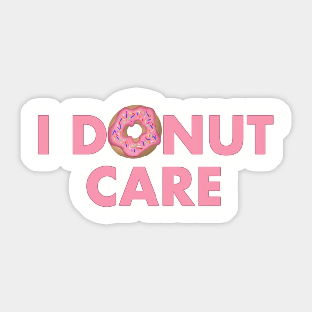 I donut care Sticker by RagdollMegs